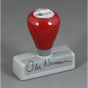 Evermark Stempel med signatur