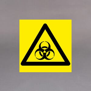 Biologisk fare 20x20cm