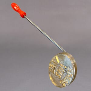 Kjøttstempel i stål Ovalt