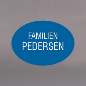 Postkasseskilt  plast