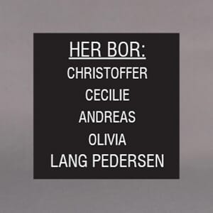 Postkasseskilt plast