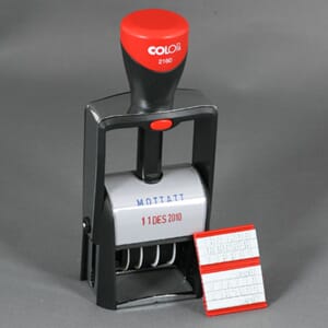 Colop datostempel m/ faste tekster eller kun dato