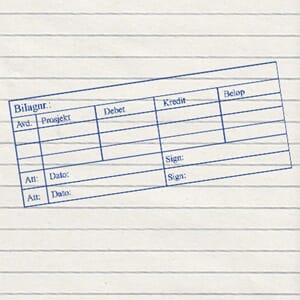 Stempler for kontering