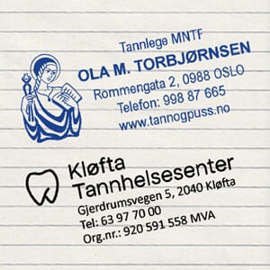 Stempler for tannleger