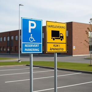 Skilt for trafikk og kjøretøy